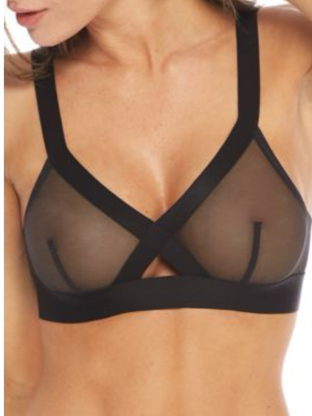 NEW DKNY Sheer Cup Bralette Retail $42